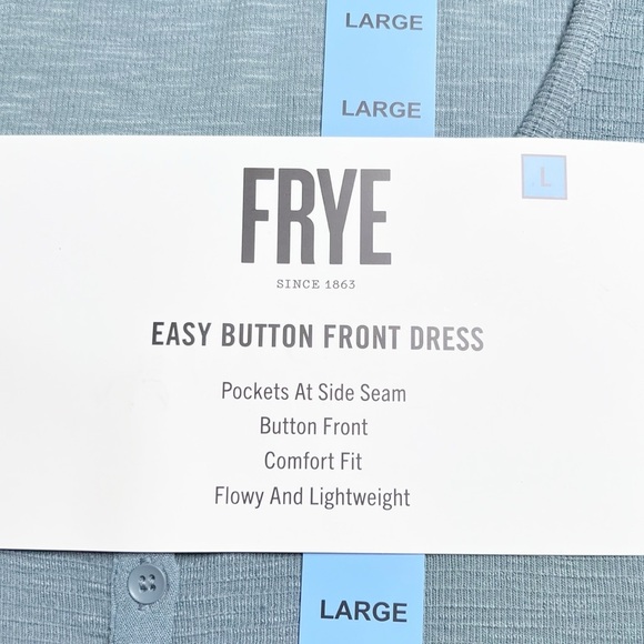 New with Tag Frye Womens Easy Button Down Front Trooper Sleeveless Maxi Dress - Picture 15 of 16